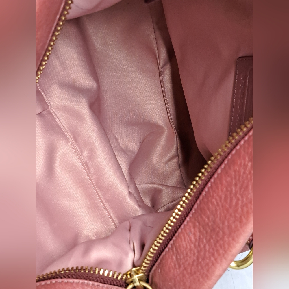 Coach Brooke Limited Edition Breast Cancer Awareness Rose Pink Hobo Handbag - Picture 12 of 13